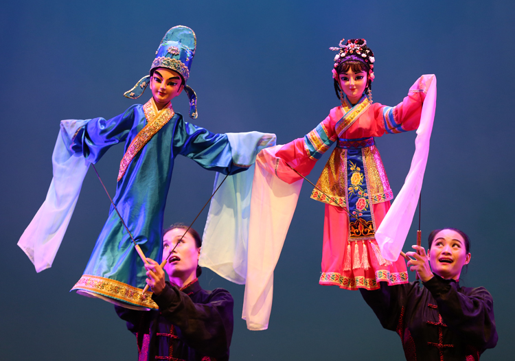 南宁木偶剧团唱山歌楼台会节目汇演南宁专业高清摄影摄像